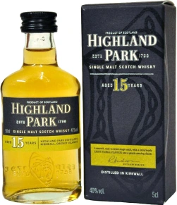 Виски Highland Park, 15 лет, 0.05 л (п/у)